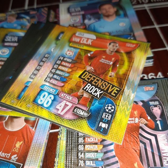 Match Attax kích thước thẻ Poca theo yêu cầu