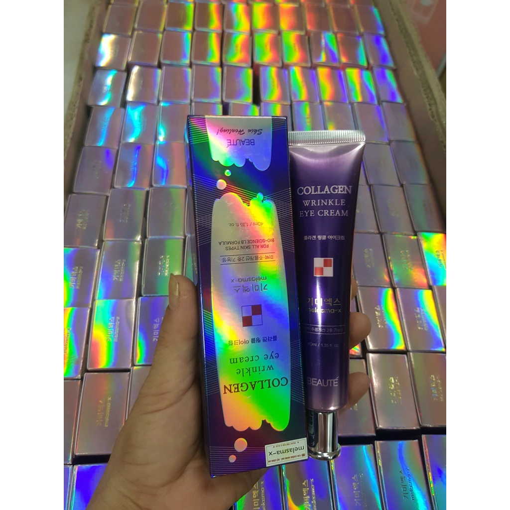 Kem Dưỡng Mắt Xóa Thâm 3D Collagen Wrinkle Eye Cream Melasma-x Beaute - 40ml