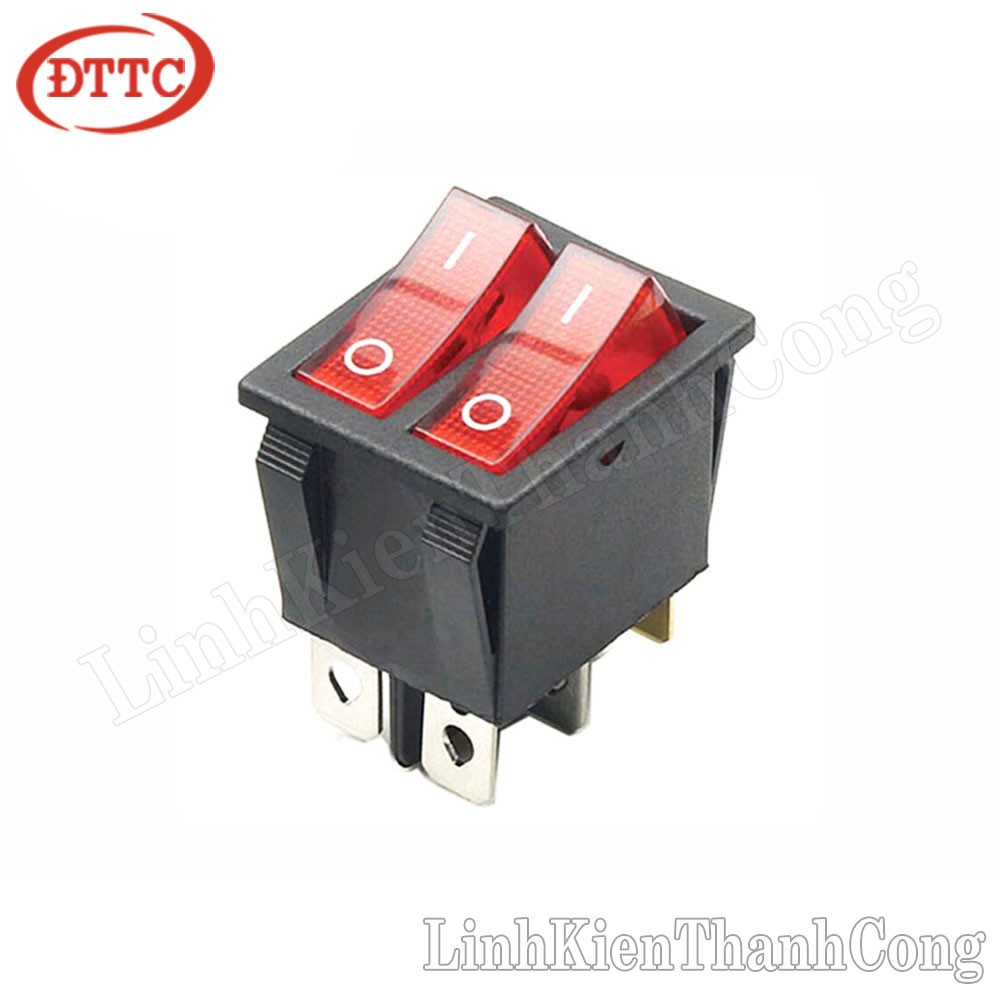 Công Tắc Bập Bênh Đôi KCD6 16A 250V 31x25mm