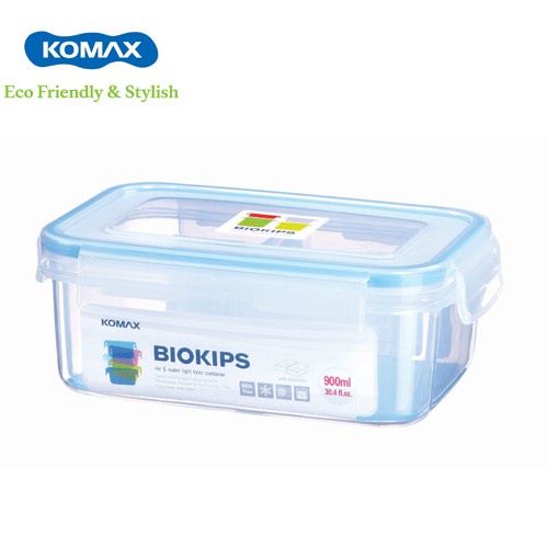 (KOMAX) Hộp nhựa Komax Biokips 900ml (71503) nhựa PP chịu được nước nóng, xuất xứ Hàn Quốc