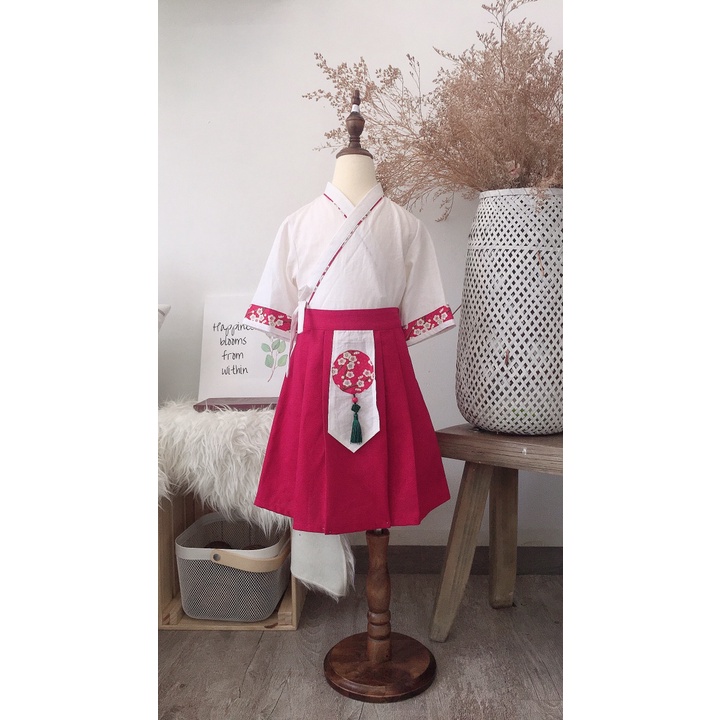 Set Yukata Áo và Váy Cho Bé Gái - Set Sakura kid TaTa Home