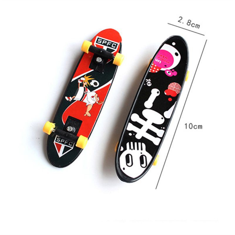 VONL Cool Skull FingerBoard Mini Skateboard Kid Toy Party Favor Gift