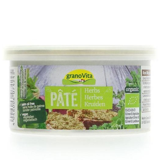 Pate thuần chay thảo mộc hữu cơ 125g - Đức