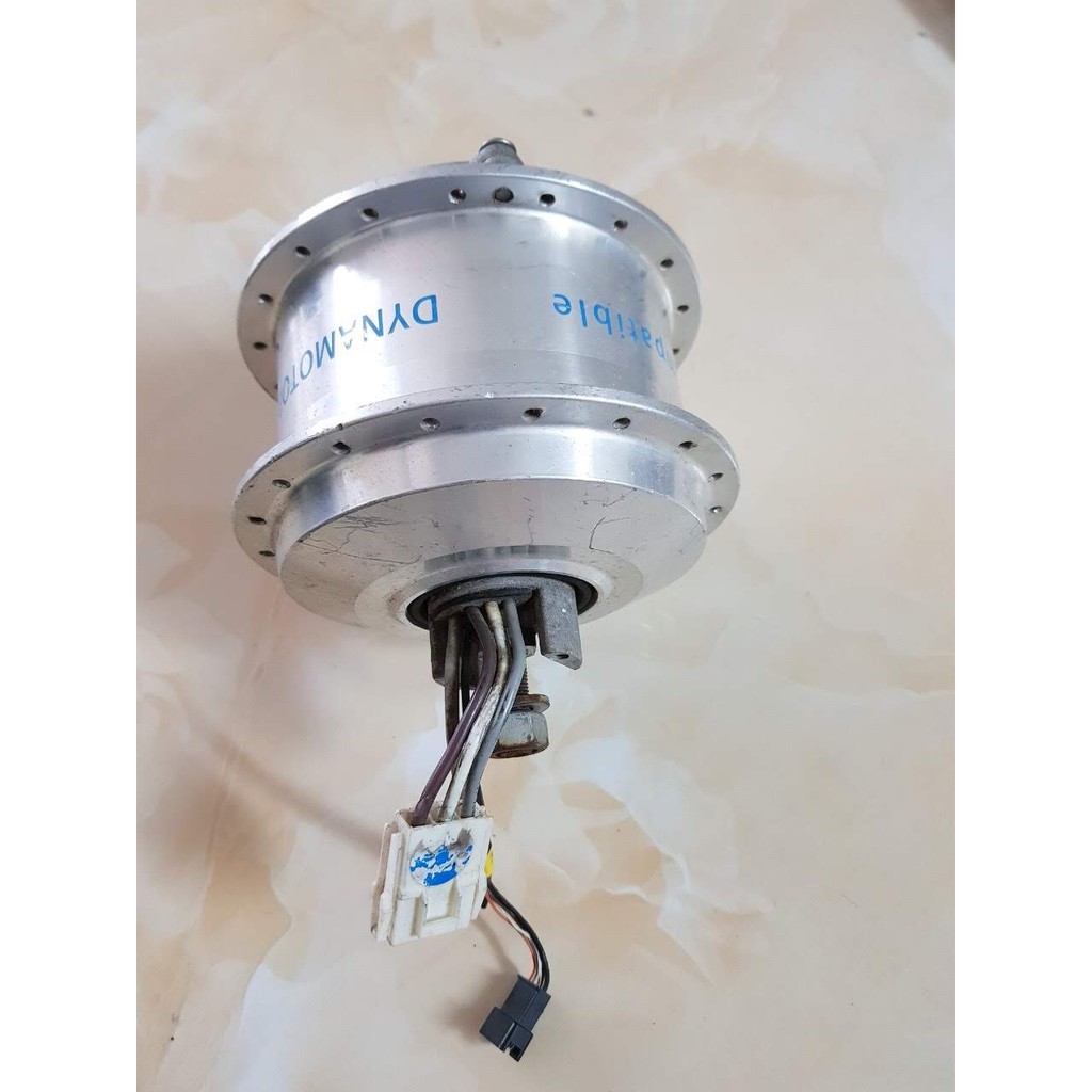 Động cơ chế xe đạp thường thanh xe đạp điện Sanyo nhật bãi 24v bánh trước công suất 350w