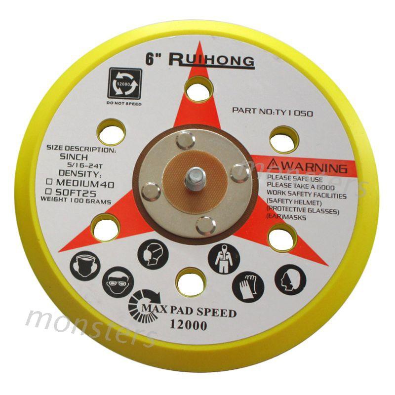 Đĩa Chà Nhám 6 Inch 6 Lỗ
