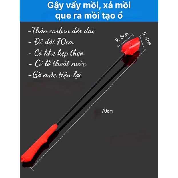 Gậy vẩy mồi câu cá, Hạt xả câu đài tạo ổ, Ốc săn hàng(Hàng đẹp)