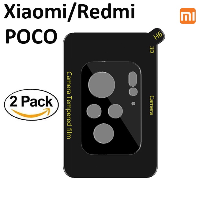 2 Pcs Xiaomi 12/11T Pro Redmi Note 11/11S Pro 10/9T POCO M4/M3 Pro X3 GT Pro F3 Mi 11 Lite Redmi Note 10/10S/9/9S Pro Phim bảo vệ ống kính máy ảnh bằng kính Corning Phim bảo vệ kính cường lực chống bám vân tay