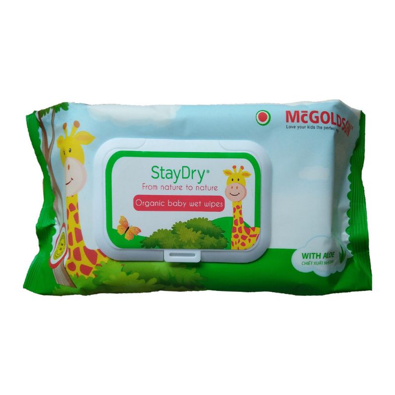 Khăn giấy ướt cao cấp StayDry gói 100 miếng
