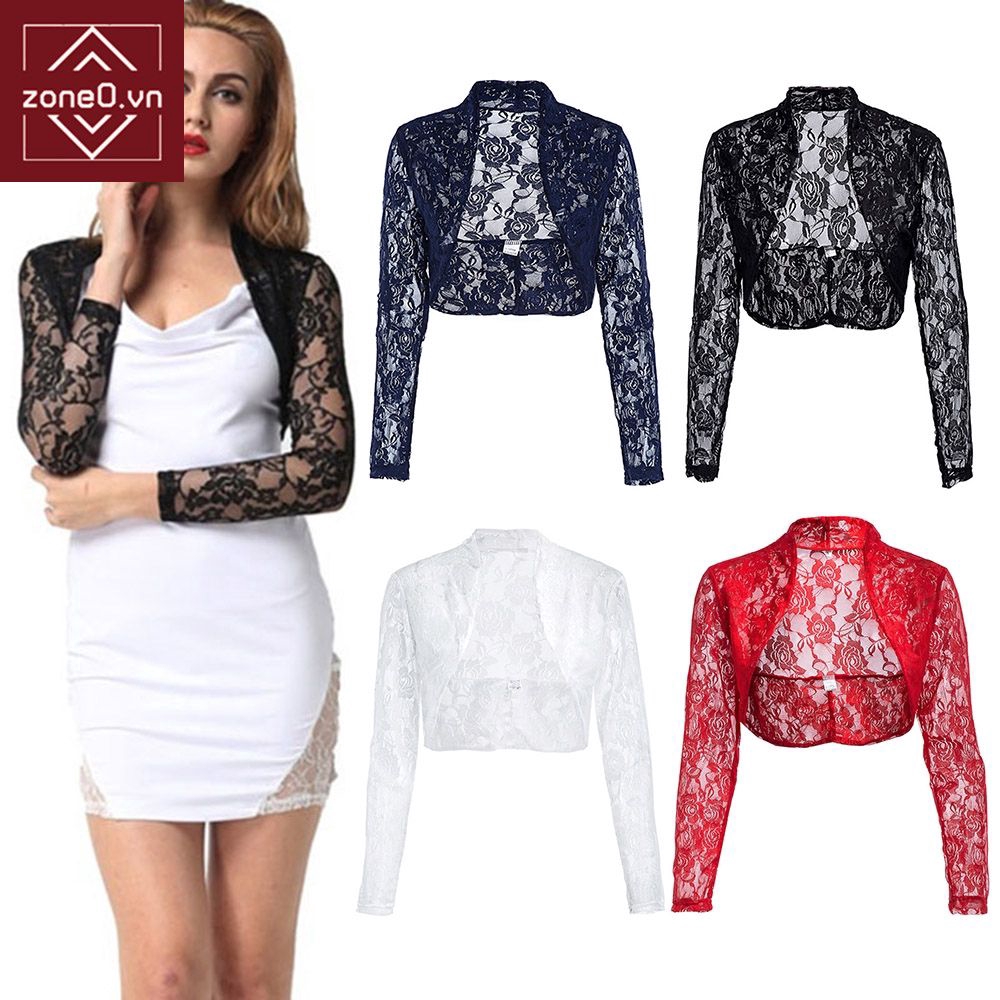 Áo khoác cardigan ren lửng