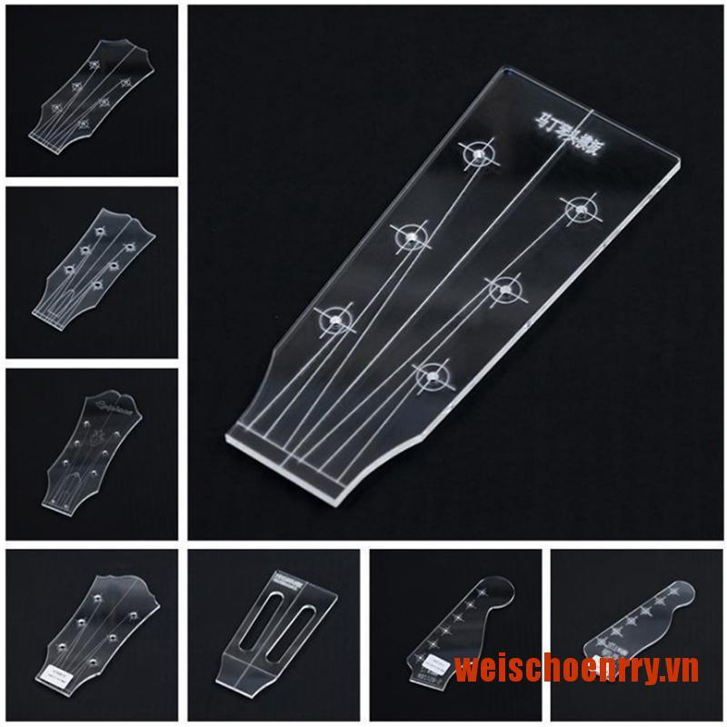 Hoenrry Guitar Head Template Ukulele Transparent Acrylic Template Guitar Making Mol