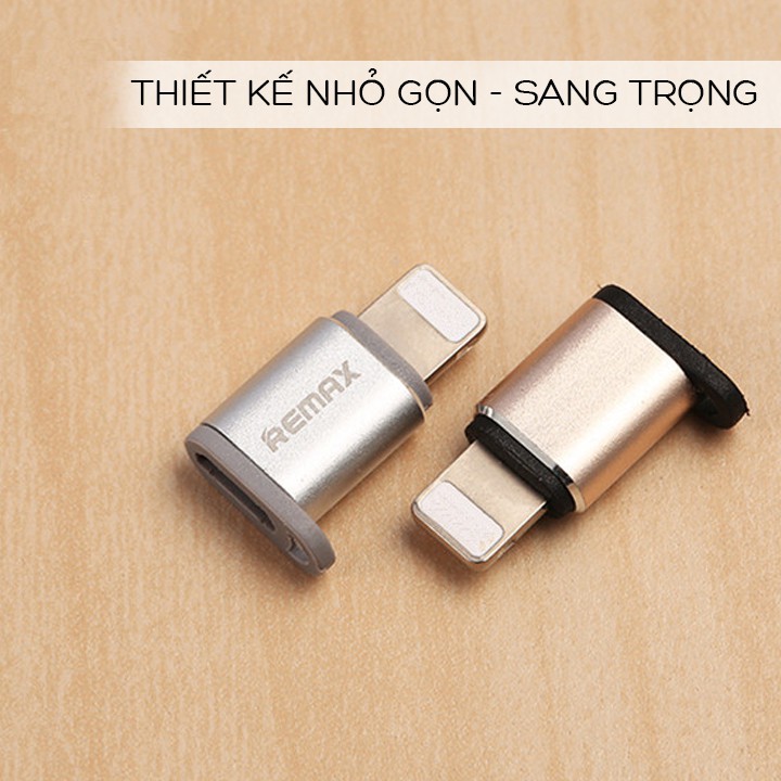 Đầu chuyển từ MicroUsb sang Lighning Remax RA-USB2