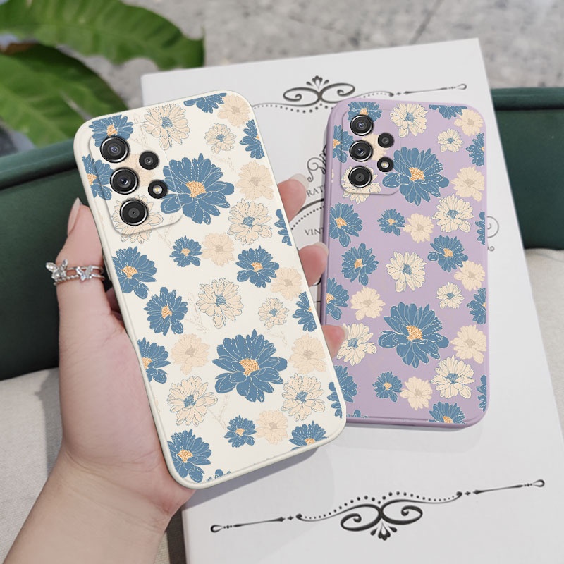 Ốp Điện Thoại Họa Tiết Hoa Truyền Thống Cho Samsung Galaxy A72 A52 A52S A42 A32 4G 5G