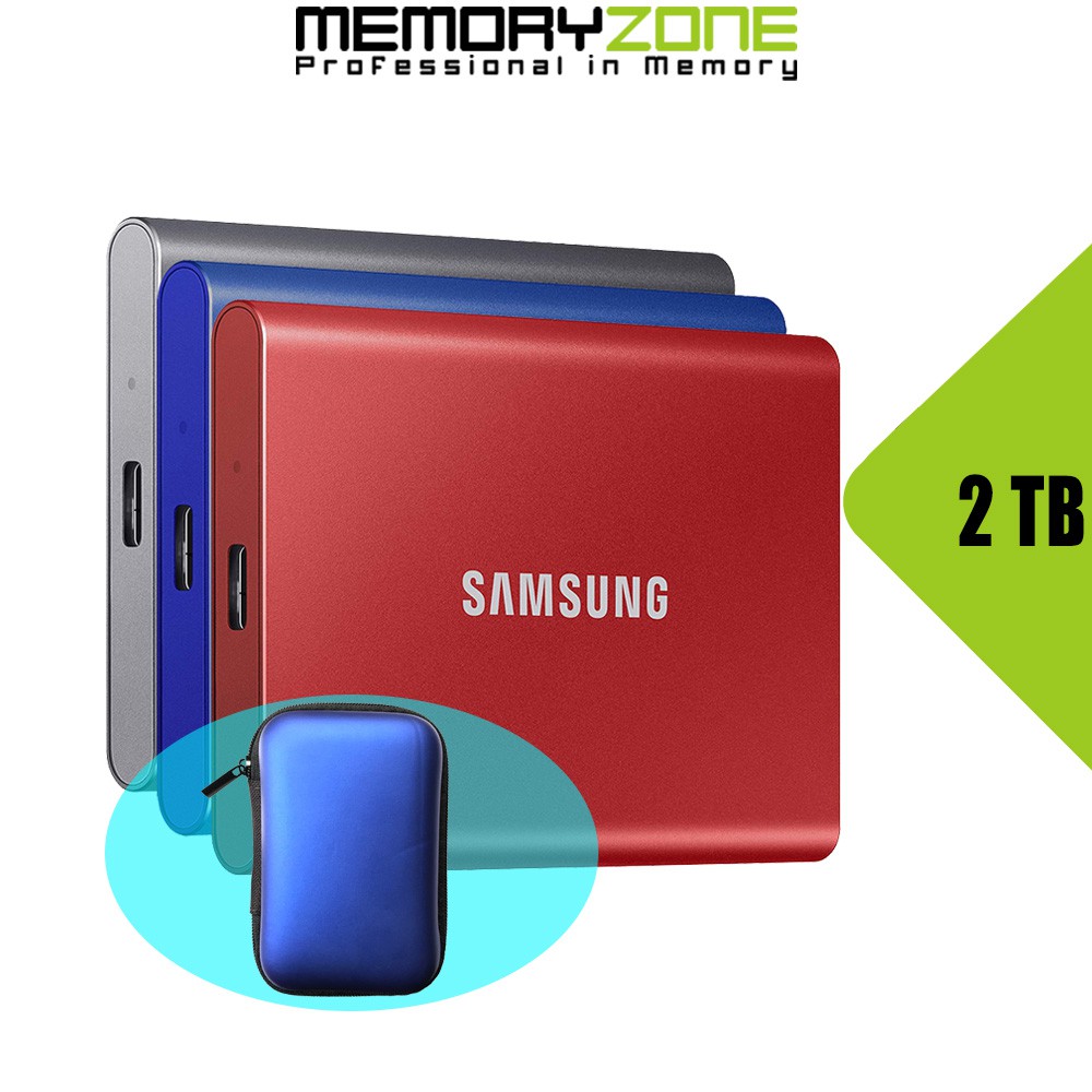 Ổ cứng di động 2TB External SSD Samsung T7 USB 3.2 Gen 2 MU-PC2T0