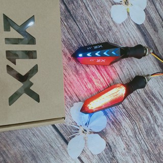 Xi nhan LED tai chuột X1R có hộp dài LED phụt gắn xe máy - xe điện - A354