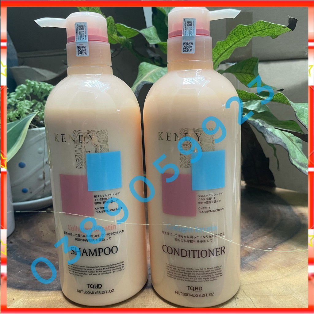 [Chính Hãng]Dầu gội xả dưỡng sinh cao cấp KENDY 800ml x2