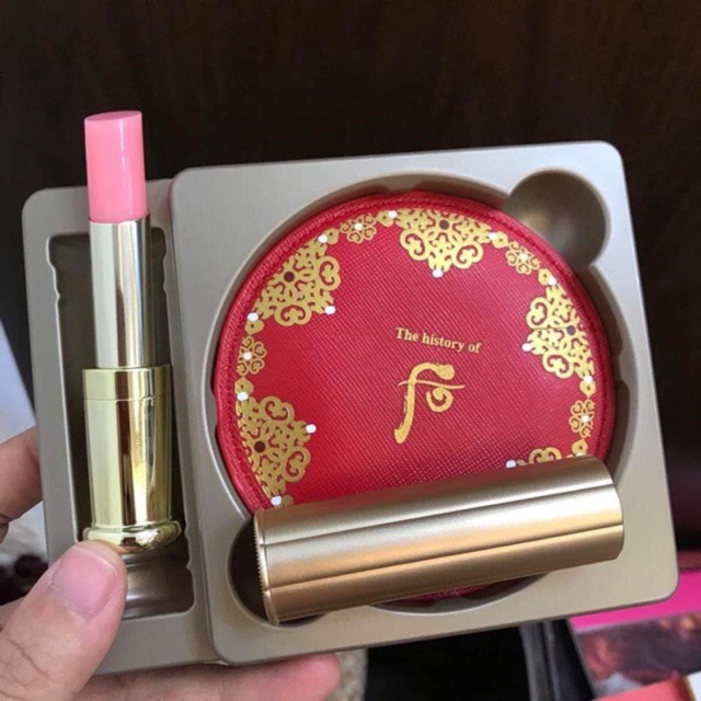 Whoo luxury glow lip balm- set son dưỡng Whoo