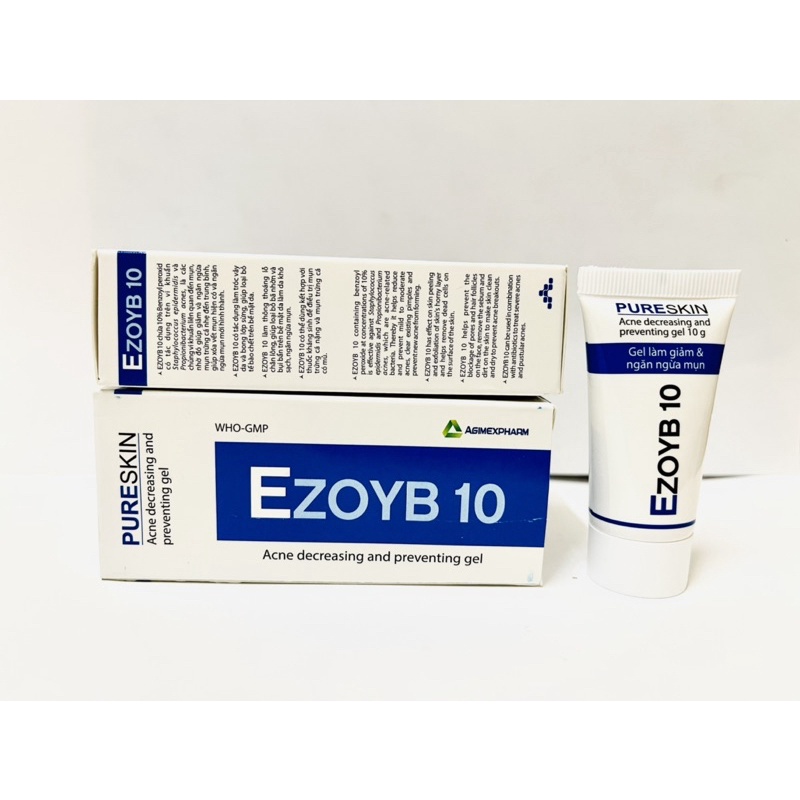 [10g] GEL GIẢM MỤN  EZOYB 10 ( BENZOYL PEROXIDE - BPO 10%) | BigBuy360 - bigbuy360.vn