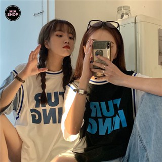 Áo thun tay lỡ MIA, Áo phông nữ form rộng dáng Unisex/Ulzzang mặc lẻ cặp nhóm, Áo bóng rổ hình TURKING