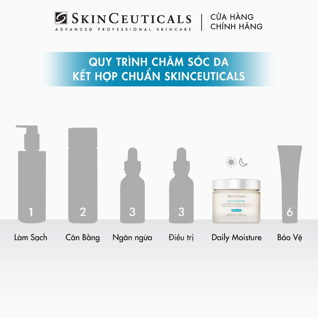 [Mã COSLUX03 giảm 120K] ​Skinceuticals Daily Moisture giúp cung cấp và duy trì độ ẩm da, dưỡng da căng mượt​ 60ml