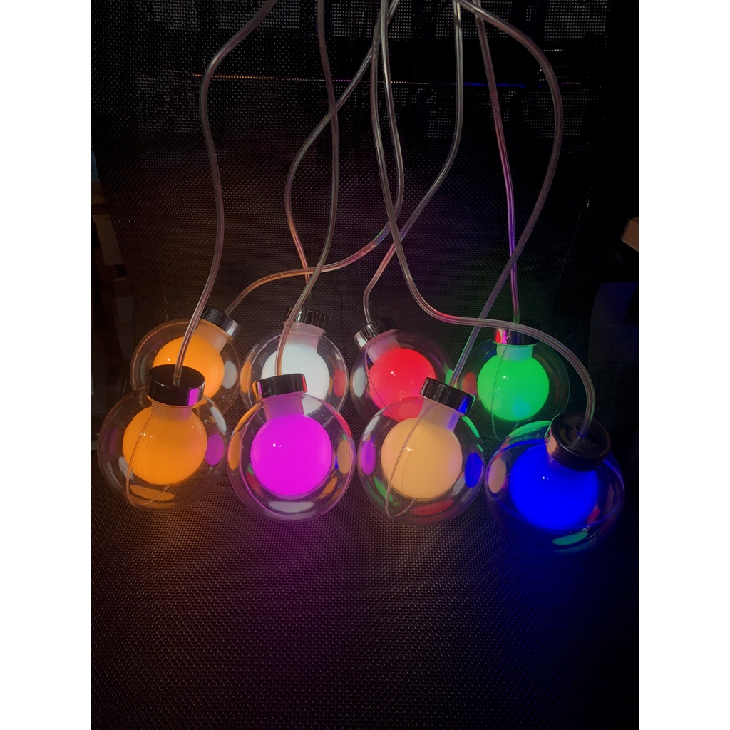 Dây đèn banh 2 lớp nhiều màu thả treo trang trí nhà cửa, quán tiệm, các buổi tiệc...lễ, tết, noel