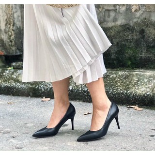 Giầy cao gót da thật 7cm vnxk