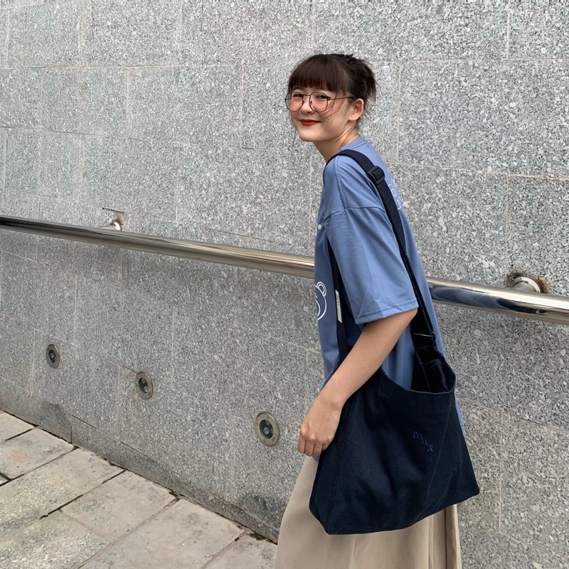 Túi Tote Đeo Chéo “Comfy Bag” Vải Canvas