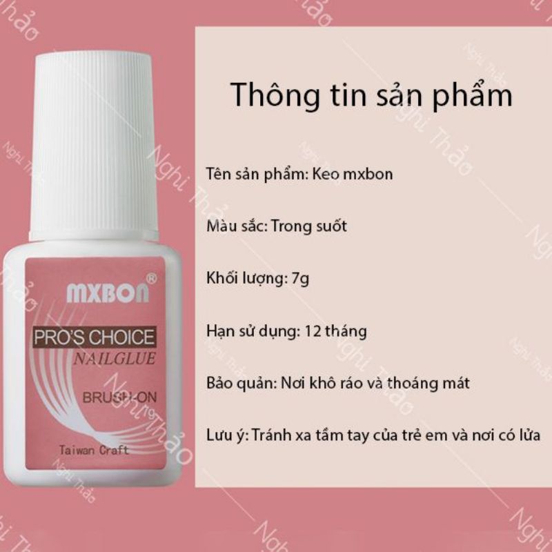 Keo dán móng giả Mxbon 7g