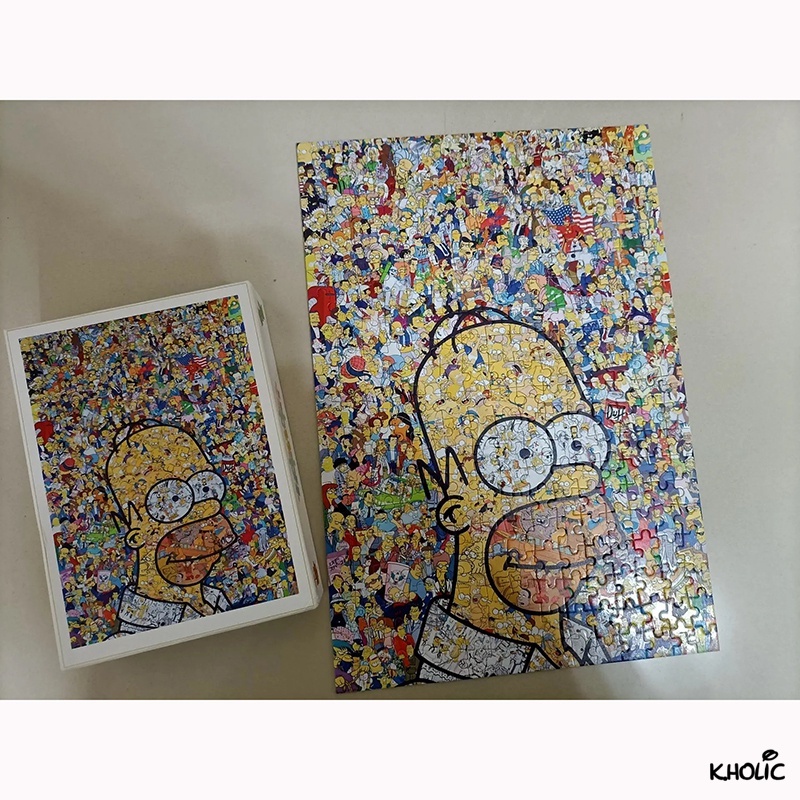 Bộ Tranh Xếp Hình 300 / 520 / 1000 Miếng Hình Anime Simpsons