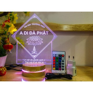 Đèn Phật Chữ A Di Đà Phật V2