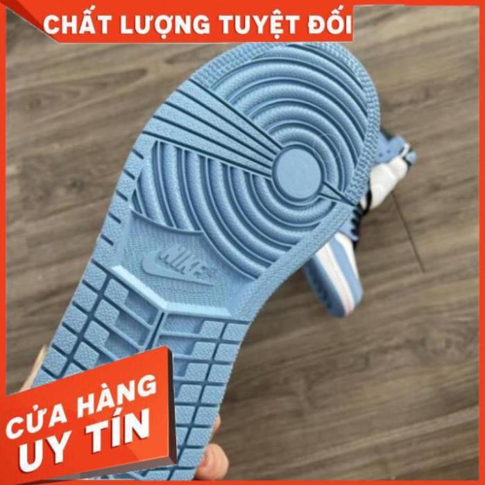 Giày Sneaker Air Jordan Cao Cổ, Giày JD1 xanh da trời baby cao cổ mới màu xanh university | BigBuy360 - bigbuy360.vn