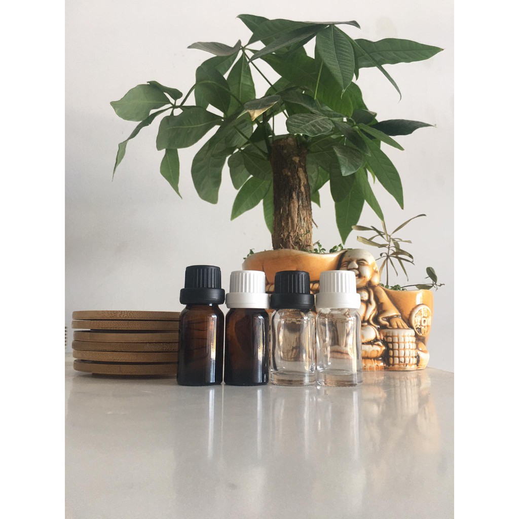 combo 10 chai thủy tinh nâu nắp vặn nhỏ giọt 10ml