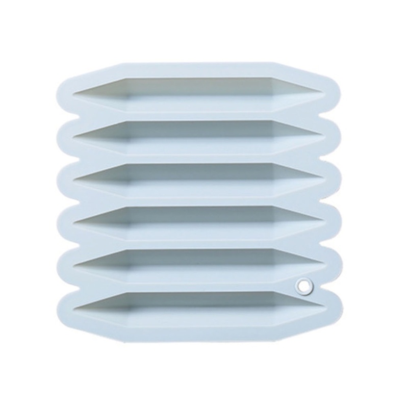 Khuôn Silicon Hai Đầu Hình Tam Giác 3D Làm Khuôn Bút Chì Màu Xanh Dương / Hồng Bền Bỉ Reusa DIY