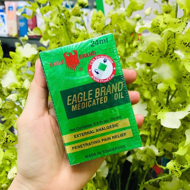 Dầu gió Xanh/Trắng/Vàng Eagle Brand Con Ó Mỹ 24ml 2 nắp