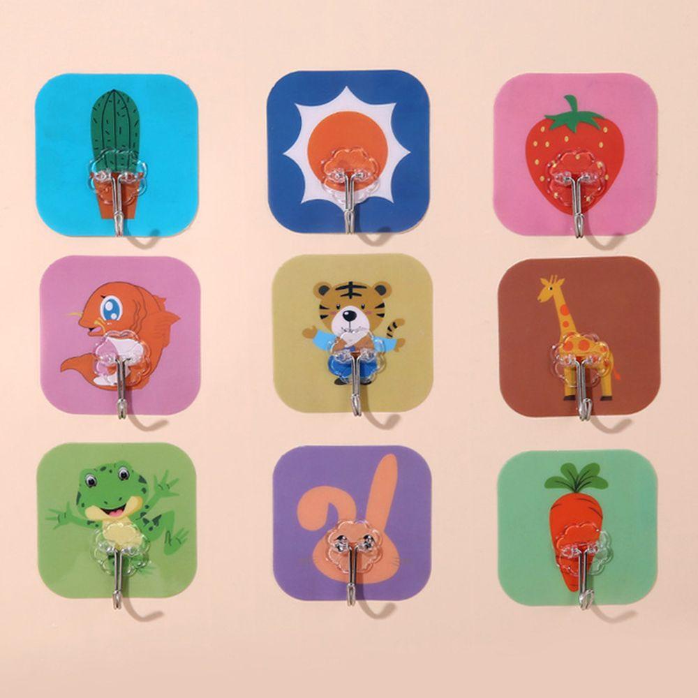 Móc Treo Đồ Dán Tường Không Cần Đục Lỗ Màu Sắc Ngẫu Nhiên