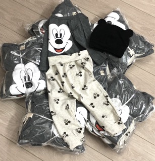 set mickey kèm mũ bé trai