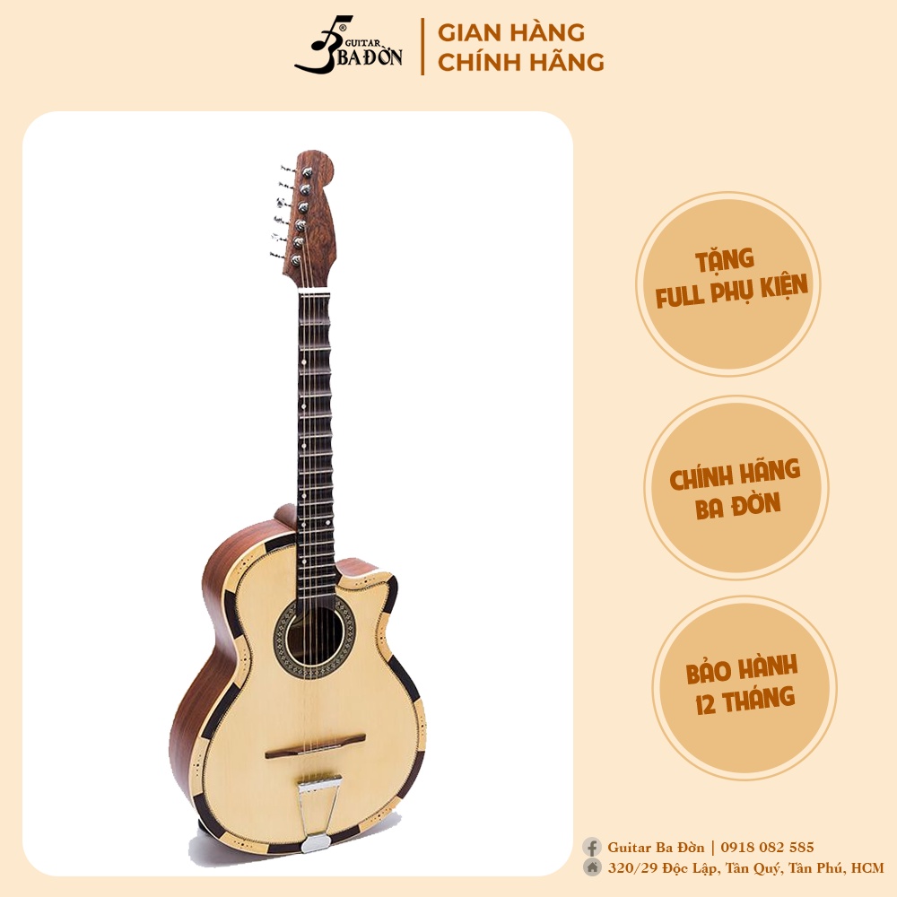 Đàn Guitar Phím Lõm mã VC-250 - Guitar Vọng Cổ Ba Đờn