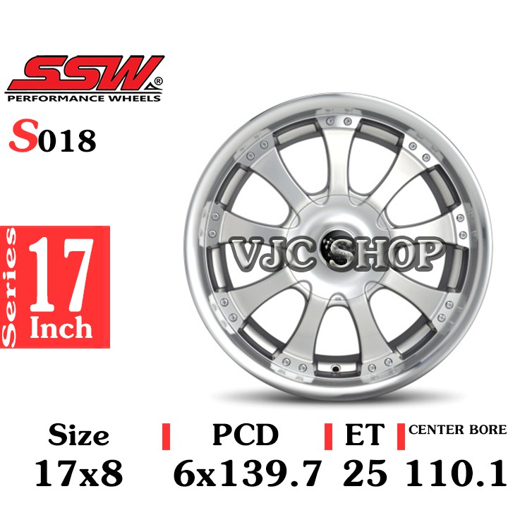 Mâm Xe 17 Inch 6 Lỗ Stamford Sport Wheels (SSW) Thái Lan Các Mẫu Lựa Chọn