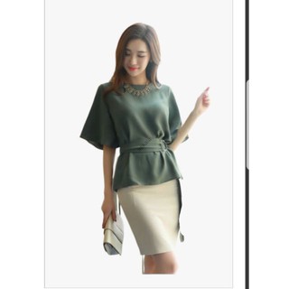 Zerasy - Áo kiểu phối dây eo 2 phong cách sang trọng