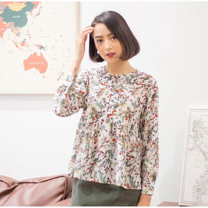 [NEW] Áo voan hoa nhí babydoll HAPPYZOO - Floral babydoll top | BigBuy360 - bigbuy360.vn