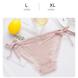 Quần lót ren nữ xuyên thấu sexy buộc dây sườn QL40