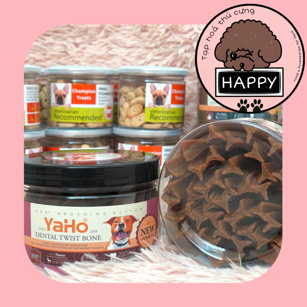 Bánh thưởng Yaho thanh xoắn gặm sạch răng - Bánh thưởng cho chó [Ảnh thật] [Có sẵn] - Tạp Hóa Thú Cưng Happy