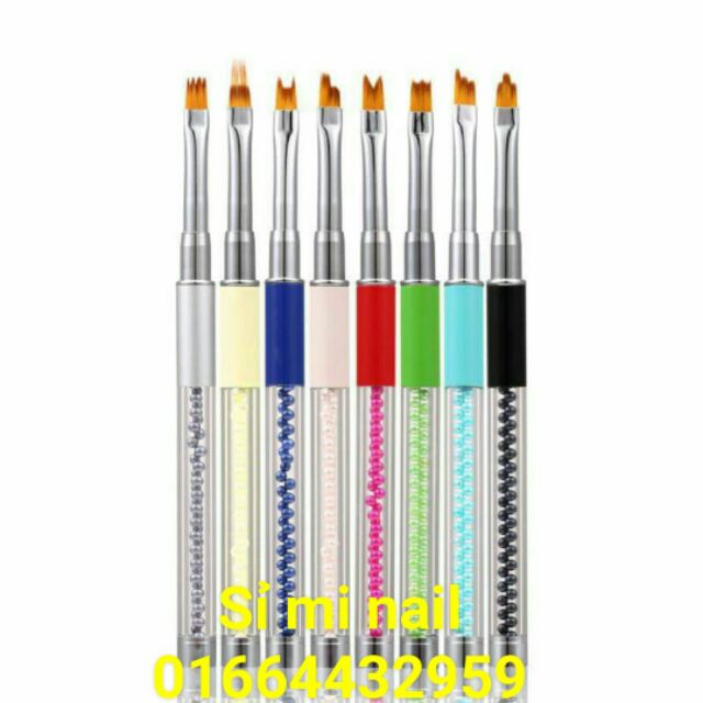 Siêu phẩm bộ bút vẽ gel 3d cực chuẩn cực xịn đủ các đầu cọ vẽ họa tiết tạo kỹ thuật đắp gel omber hay om nổi