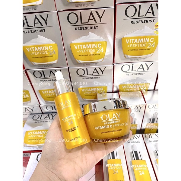 Kem Làm Trắng Da Olay Vitamin C Peptide 24 Hydrating Moisturizer