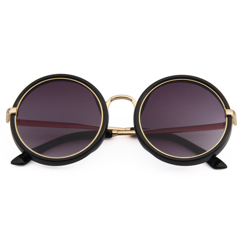 Kính Mát Gọng Tròn Chống Tia Uv Phong Cách Retro Cho Bé