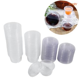 Bộ 100 chén nhựa nhỏ đựng nước chấm dùng 1 lần