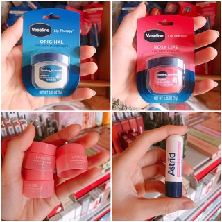 DƯỠNG MÔI ĐỦ LOẠI LANEIGE - VASELINE - MỠ HƯƠU HÀNG CHÍNH HÃNG
