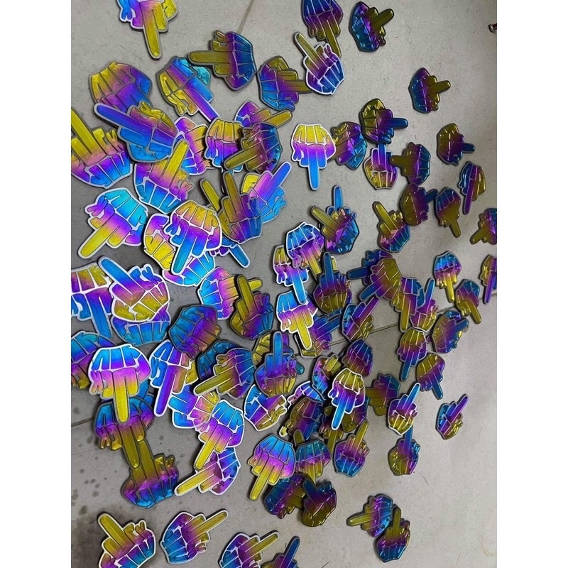 Chữ Fuck You Titannium Dán Trang Trí Xe Máy