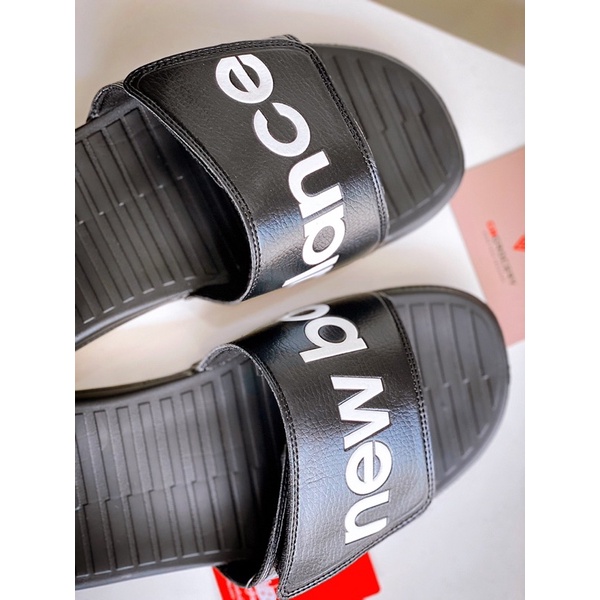 Dép quai ngang dán New Balance cực xịn siêu êm - Ảnh thật shop chụp