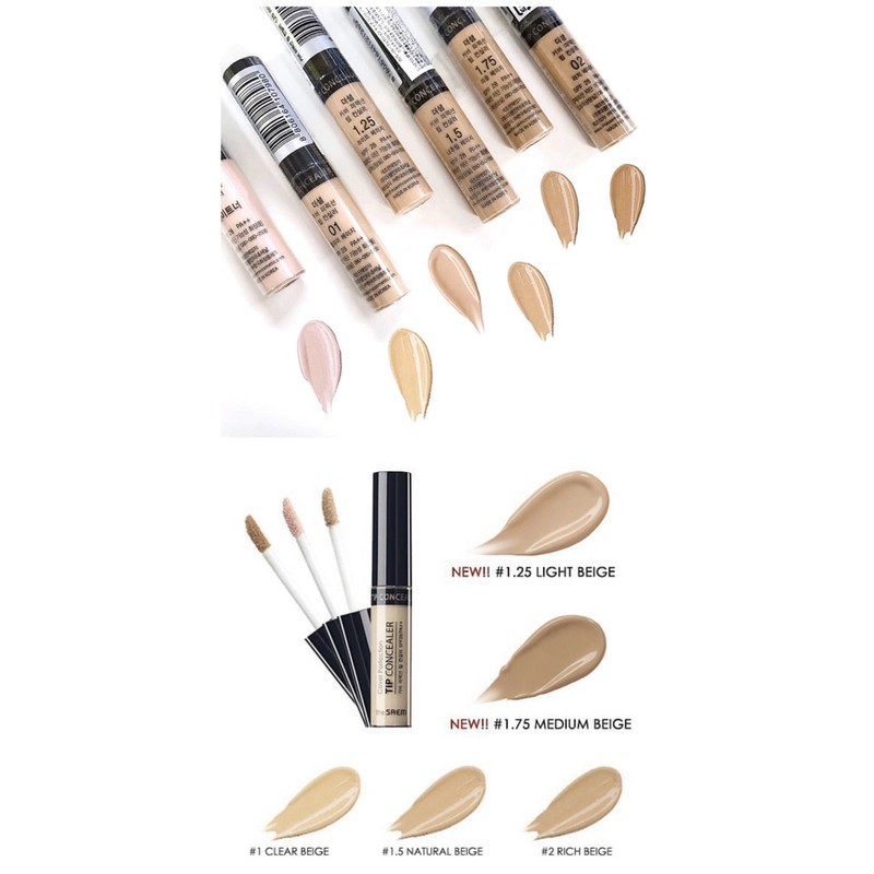 Kem Che Khuyết Điểm The Saem Cover Perfection Tip Concealer SPF28/PA++ 6,5g | BigBuy360 - bigbuy360.vn