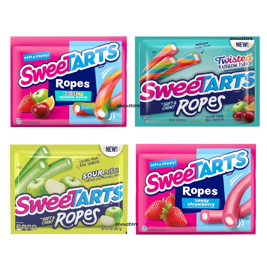 Kẹo dẻo SweeTARTS Soft &amp; Chewy Ropes - Hàng mỹ